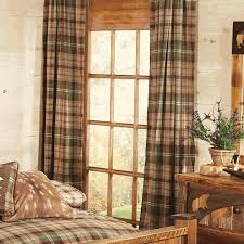 Durango Plaid Curtain A Black Forest Decor Exclusive Warm Woodsy And Plaid Accented This Windo Plaid Curtains Curtains Living Room Rustic Rustic Curtains
