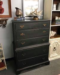 Just Black Chest 225 Painted With Mudpaint Just Black D 19 W 34 H 50 Rustandrosesabilenetx Dresser Mudpa Black Painted Furniture Mud Paint Black Furniture
