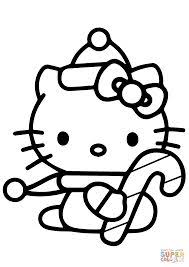 Hello kitty halloween coloring pages ». Cute Hello Kitty Christmas Coloring Pages