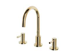Bevor sie die dichtung des wasserhahns oder die mischbatterie austauschen, müssen sie zunächst die wasserzufuhr zum hahn stoppen. Wasserhahn 3 Loch Waschtischarmatur Messing Gold Sipi Beliani De