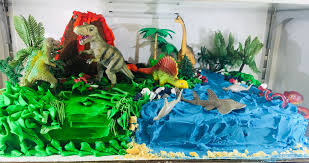 Dinosaur Birthday Cake For 5 Year Old Boy Dinoshark Cake Dinosaur Shark And Volcano Sheet Cake For 5 Year Old S Dino Shark Themed Birthday Shark Birthday Cakes Shark Theme Birthday Dinosaur Birthday