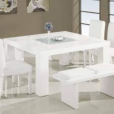 And, there's something to suit all space sizes with compact dining room sets and extending dining tables too. All White 8 Seater Dining Table White Glass Dining Table Furniture Dining Room Table White Dining Room Table