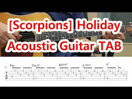 Scorpions Holiday Guitar Tab Chords 배우기 Youtube