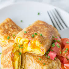 Egg Ham And Cheese Crepe Pockets Recipe Yummly Recipe Crepes Recipe Breakfast Breakfast Brunch Recipes Ham And Cheese Crepes