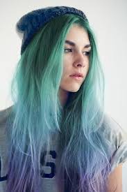 Love This Usually It S Purple Fading To Green But Having The Seafoam And Aqua Shades Around Her Face She Hair Styles Hair Inspiration Color Blue Purple Hair