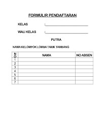 Kalian bisa membuat berbagai tema untuk cabang perlombaan poster. Doc Formulir Pendaftaran Lomba 17 Agustus Tata Niaga Jurusan Academia Edu