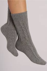 Pair with matching shorts and slippers for a day of doing. Pure Cashmere Bed Socks In Light Grey Cable Knit Italy In Cashmere Uk