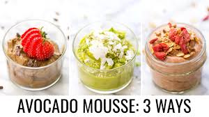 Maybe you would like to learn more about one of these? Vegan Avocado Mousse 3 Ways Healthy Dessert Ideas Youtube