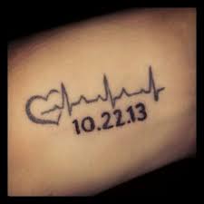 My Moms Heart Beat Over My Pulse On Ny Wrist With The Date She Died Name Tattoos For Moms Tattoos For Daughters Heartbeat Tattoo