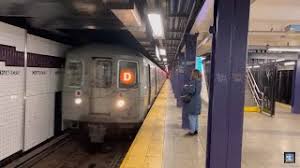 Photo by david pirmann, august 2000. R46 R160 Brooklyn N Q R Express Trains At 57th Street 7th Avenue