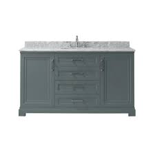 Martha Stewart Living Lynn 60 In W X 22 In D Vanity In School House Slate With Marble Vanity T Marble Vanity Tops Bathroom Vanity Decor Martha Stewart Living