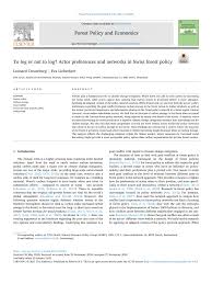 PDF) To log or not to log? Actor preferences and networks in Swiss forest  policy