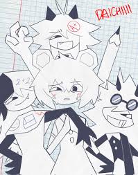 oliver (fundamental paper education), teri (tawog), fundamental paper  education, the amazing world of gumball, highres, 2boys, 2girls, akuouhh,  edward (fundamental paper education), multiple boys, multiple girls, zip (fundamental  paper education) - Image