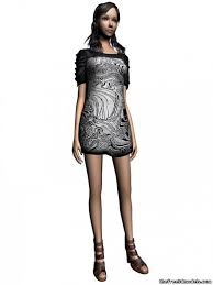 Dressed Up Girl 1 Girls Short Dresses Dress 3d Model Dresses