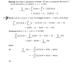 E también es un número transcendental ¡refuerza tu aprendizaje resolviendo los siguientes retos sobre este tema! Euler S Summation Formula Proof Mathematics Stack Exchange
