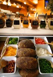 Fun Food Display Baked Potato Bar Baked Potato Bar Food Display Food