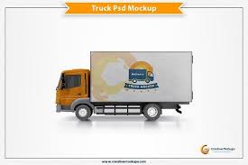 Delivery Truck Mockup Template Mockup Template Mockup Mockup Psd