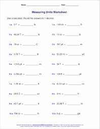 Free Grade 6 Measuring Worksheets