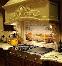 The panel is suitable for a backsplash, a stovetop, a side or a coffee table top, a wall mural. Tile Murals For Kitchen Tuscan Rona Mantar