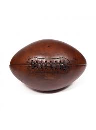 Max blend c4d ma 3ds fbx obj. 1930s Vintage Leather American Football John Woodbridge Makers