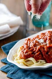 Dice at least one medium onion for every 1 1/2 quarts of sauce. Spaghetti And Meat Sauce Recipe A Communal Table
