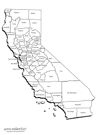 Search images from huge database containing over 620,000 coloring pages. California Map Counties Print Color Fun