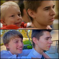 Somehow I'm still shrinking… 😮 #friends My buddy @traceurcluff growing up!