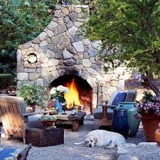 The Rockform Fireplace Set In Gravel Sets An Awesome Atmosphere And If Rocks Are Local Probably Not Outdoor Fireplace Designs Outdoor Fireplace Outdoor Fire