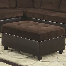By homesullivan (3) gray and black fabric upholstered wooden shoe storage ottoman. Henri Storage Ottoman In Two Tone Chocolate Corduroy By Coaster 503014