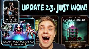 Head to the quest mode map of reptile's origin to find him. Mk Mobile 2 3 Update All 12 Insane New Equipment Pieces Review Gameplay Tower Of Horror Rewards Youtube