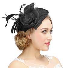 Valdler Womens Feather Mesh Net Sinamay Fascinator Hat Wi Https Www Amazon Com Dp B017qwy2qw Hats For Short Hair Sinamay Fascinator Hair Accessories Clips