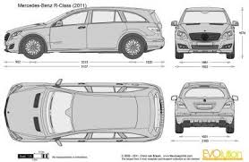 Vector Drawing Mercedes Benz R Class W251 Mercedes Benz R Class Mercedes R Class Benz