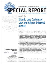 Seems like a broader anti semitic. Islamic Law Customary Law And Afghan Informal Justice United States Institute Of Peace