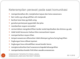 Maybe you would like to learn more about one of these? Komunikasi Terapeutik Pada Kelompok Lansia Dan Keluarga Ppt Download