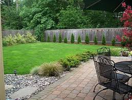 These are low to the ground and easy to maintain. Landscaping Ideas Backyard Simple Backyard Garden Ideas Photograph Backyard Landscapi Large Backyard Landscaping Cheap Landscaping Ideas Easy Backyard
