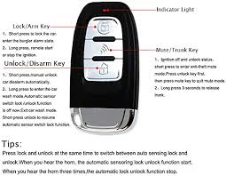 This should do the trick because the car key has an rf chip, which should help the car to know it is the right key in the ignition. Amazon Com Wonvon Smart Key Passive Keyless Entry 12v Car Universal Keyless Entry One Button Start Remote Control Remote Ignition Modification System Alarm System Push Start Button Remote Engine Start Car Electronics