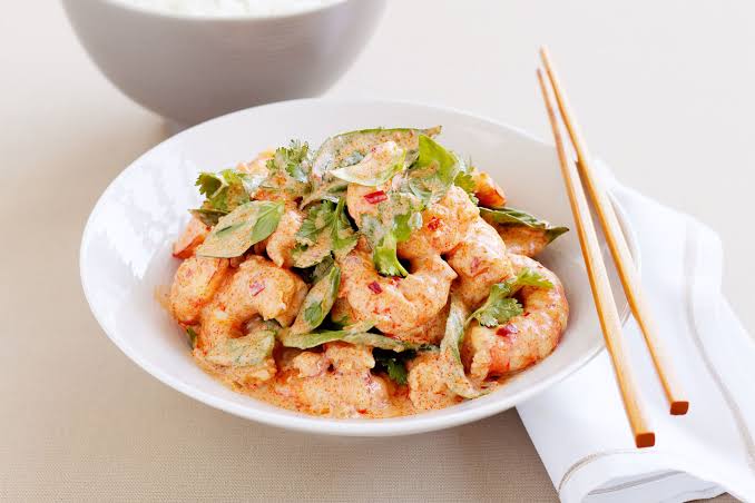 Shrimp in Choo Chee Curry