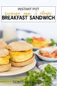 Instant Pot Sausage Egg And Cheese Breakfast Sandwich Recipe Breakfast Sandwich Best Breakfast Recipes Breakfast Recipes