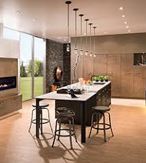 A custom breakfast nook and library carry the look through the home. Contemporary Kitchen Cabinets Wood Mode Fine Custom Cabinetry