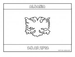 Location of republic of albania. Printable Flag Of Albania Coloring Page Printable Coloring Pages For Kids Flag Coloring Pages Coloring Pages American Flag Coloring Page