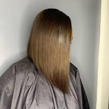 Girls with thin and straight hair can make this amazing hairstyle by attaching simple straight hair extensions to their bobs. 19 Sleekest Sew In Bob Hairstyles For Naturally Black Hair