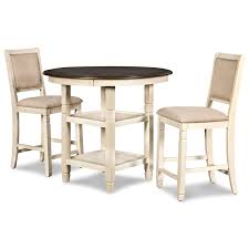 The eastern tides 3 piece table and chair set, made by jofran, is brought to you by beck's furniture. New Classic Prairie Point Farmhouse 3 Piece Table Chair Set A1 Furniture Mattress Dining 3 Piece Sets
