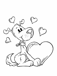 Dessin coloriage chien saint valentin à imprimer gratuit. Coloriage Saint Valentin 40 Dessins A Imprimer Gratuitement