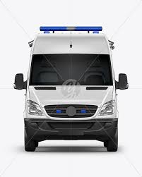 Download Van Ambulance Mockup Front View In Vehicle Mockups On Yellow Images Object Mockups PSD Mockup Templates