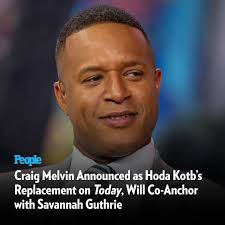 🔗: peoplem.ag/4fnM0dZ Craig Melvin will co-anchor the Today show alongside  Savannah Guthrie following news of Hoda Kotb's departure. 📷️: Nathan  Congleton/NBC via Getty