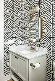 Royal sitting room chairs furniture living room cold room white black designer room wall support steel reinforced shelf bracket for europe. Black And White Powder Room Wallpaper Contemporary Bathroom