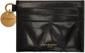 Givenchy Black Gv3 Card Holder Ssense Givenchy Card Holder Logo Stamp