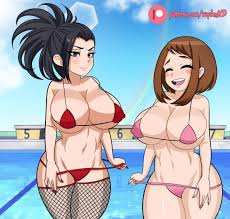 Rule34 - If it exists, there is porn of it  raydonxd, momo yaoyorozu, ochako  uraraka  6132274