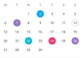 How To Highlight Multiple Dates In A Android Calendarview Programmatically Stack Overflow