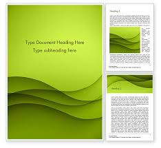 Abstract Green Gradient Wave Background Word Template 14538 Poweredtemplate Com